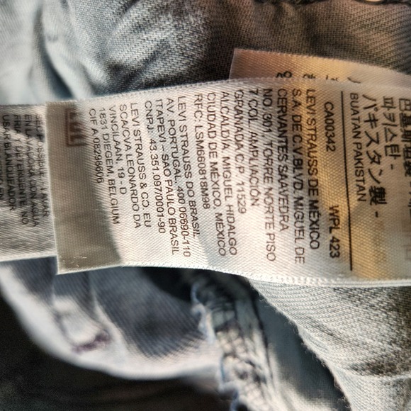 Levi's 511 Jeans Men's 33X34 (Tag 32X34) Slim Fit Straight‎ Leg Blue Medium Wash - Picture 9 of 16